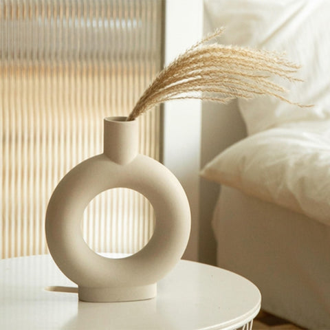 Donut Nordic Ceramic Vase