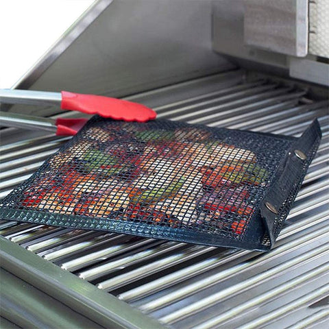Reusable Non-stick BBQ Grill Mesh Bag - Little Home Hacks