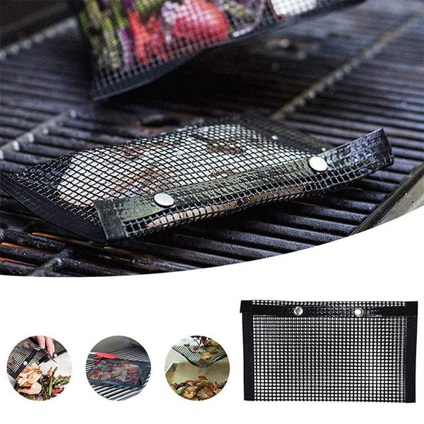 Reusable Non-stick BBQ Grill Mesh Bag - Little Home Hacks