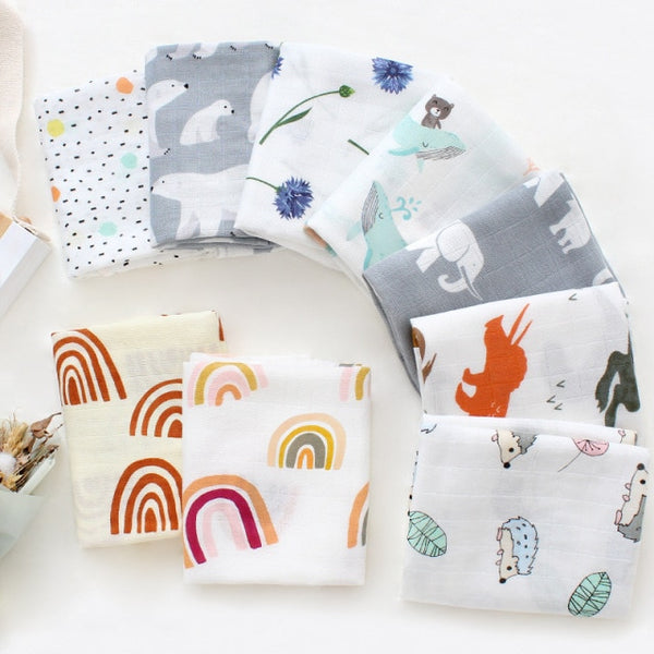 Muslin Bamboo Cotton Baby Blanket - Little Home Hacks